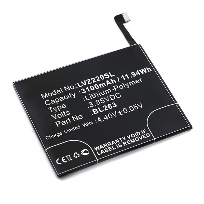 Ersatz Akku für Lenovo ZUK Z2 Pro Handy / Smartphone - Ersatzakku BL263 3100mAh , Handyakku
