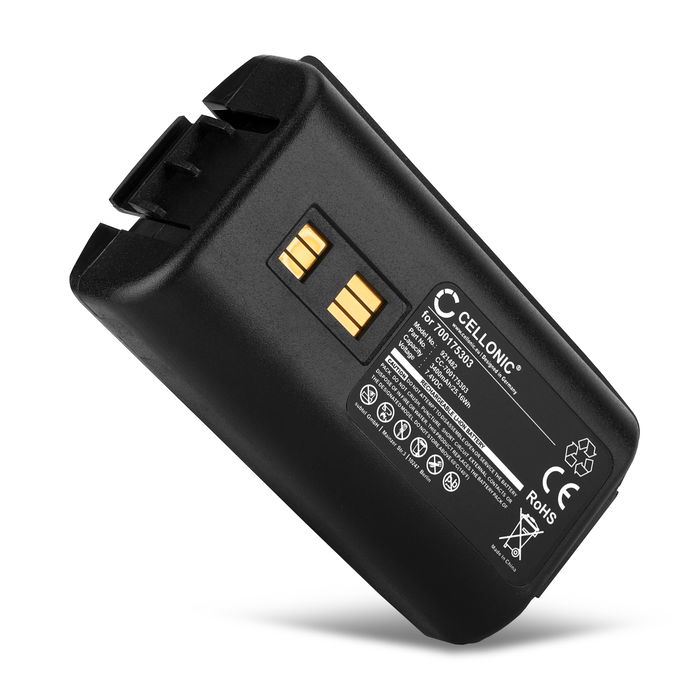 7.2V - 7.4V 700175303,94ACC1302 Ersatz Akku für Datalogic Kyman, 94450105x, 944501088, 9445510xx Ersatzakku 3400mAh, MDE Barcode Scanner Zusatzakku