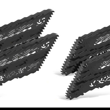 2x Batteria per Sony SLT-A58 SLT-A77 SLT-A65 SLT-A57 ILCA-77M2 SLT-A99 DSLR-A200 A68 A7 II 1400mAh , marca CELLONIC, ricambi di lunga durata per macchine fotografiche e videocamere