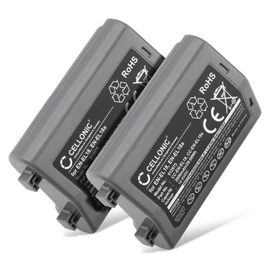 2x EN-EL18 EN-EL18a ENEL18a Battery for Nikon D5 D4 D4s D6 MB-D17 2600mAh Camera Battery Replacement