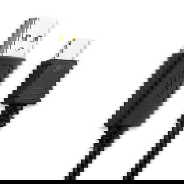 Connector Kabel für Samsung SGH-E250, SGH-P300, SGH-U700, SGH-X830, SGH-E900 Handy Ladekabel - 1m 0.5A PVC schwarz - Datenkabel für Smartphone