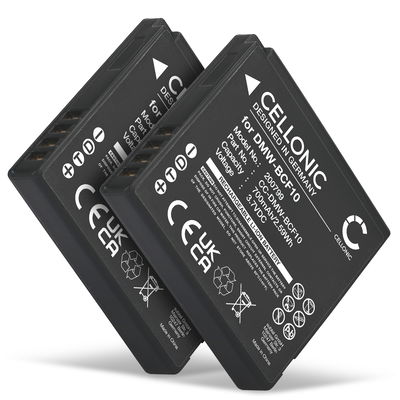 2x Batterie pour Panasonic Lumix DMC-FS62 DMC-FS10 FS6 FS7 FS15 FS30 FS42 FS62 700mAh de CELLONIC