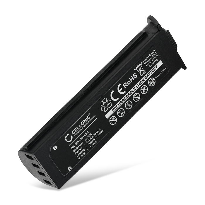 Batterie pour Cipherlab 1560 1562 1564 (BA-001800, KB1A371802963) 700mAh 3.6V - 3.7V de CELLONIC