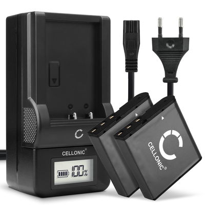 2x Batteria per Besteker F301, 302S, HDV-D328, HDV-VD2, HDV-Z28, DDV-V6, DDV-V8, HDV-301S FHD - NP-40 950mAh + Caricabatteria di Ricambio per kodak pixpro az422 e altri modelli