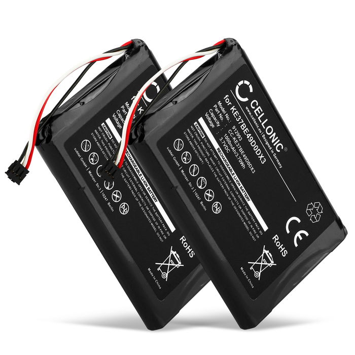2x Garmin 361-00035-00 Akku 1000mAh Ersatzakku Batterie von CELLONIC