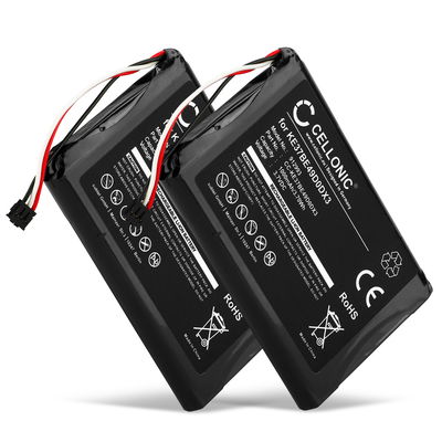 2x Batterie 361-00035-00, KE37BE49D0DX3 1000mAh pour Garmin Edge 800 / Edge 810 / Edge Touring -