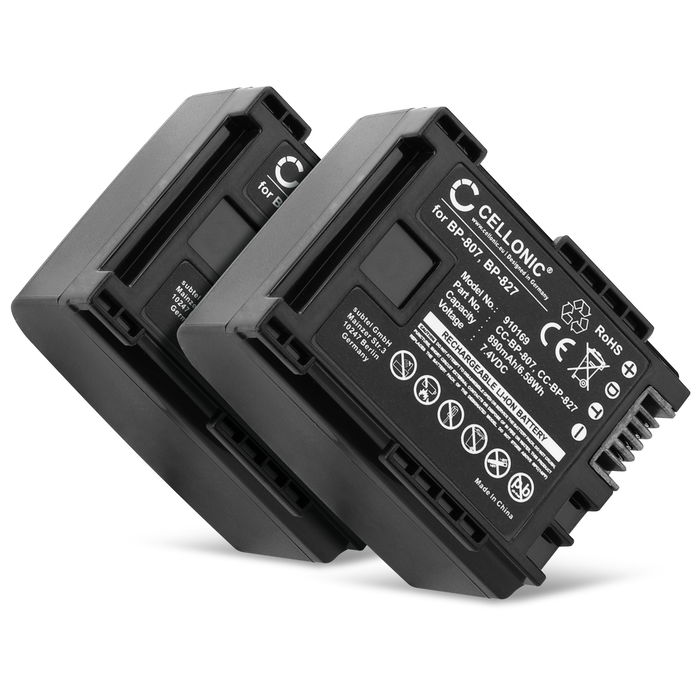 2x Batteria Canon HF10 - 890mAh