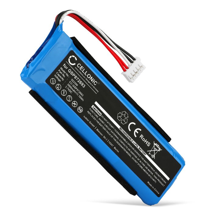 JBL GSP872693 02 Akku 3000mAh Ersatzakku Batterie von Cellonic