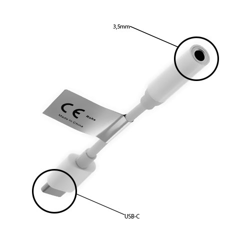 Adattatore Da 3,5 Mm Femmina A Micro USB Maschio | Cavo Audio 15 Cm Con Connettore A 90° | Per Cuffie E Auricolari - 2