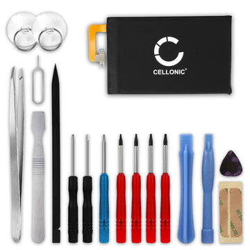 Pack batterie 3400mAh et outils pour téléphone portable BlackBerry KEYone / DTEK70 - kit pour remplacement facile d'une batterie BAT-63108-003, BAT63108-003 de smartphone GSM