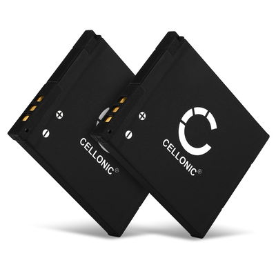 2x Batteria DMW-BCL7 DMW-BCL7e per fotocamera Panasonic Lumix DMC-F5 DMC-FH10 DMC-FS50 DMC-SZ10 DMC-SZ3 DMC-SZ8 DMC-SZ9 DMC-XS1 DMC-XS3 Affidabile ricambio da 600mAh, marca CELLONIC