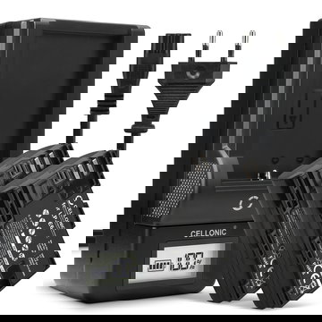 Pack de 2x batteries LP-E6 LP-E6N 2000mAh pour appareil photo Canon EOS 5D Mark II III IV 5DS R 60D 60Da 6D Mark II 70D 7D Mark II 80D EOS R WFT-E7 - Avec chargeur LC-E6 CBC-E6 et câble d'alimentation