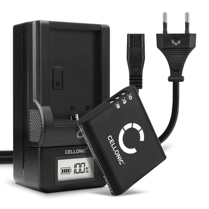 2x Olympus Tough TG-6 Akku + Ladegerät 1100mAh Ersatzakku Batterie von CELLONIC