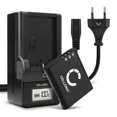 2x Batterie Li-90B, Li-92B compatibili con Olympus Stylus XZ2 SH50 SH60 SH2 SH1, Tough TG Tracker TG3 TG2 TG1, Li90B Li92B - 1100mAh + Caricabatteria UC-90 con schermino LCD per visualizzare lo stato di ricarica