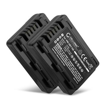 2x Akku für Panasonic HC-V110, HC-V130, HC-V201 VW-VBY100 (850mAh, 3.7V) von CELLONIC