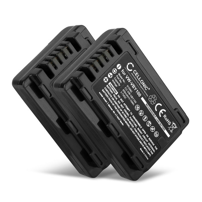 2x Batteria Panasonic HC-V110 - 850mAh