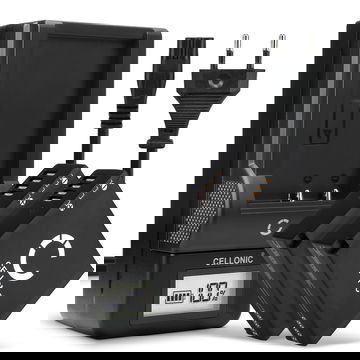 2x Batteria per Panasonic Lumix DMC GX80 LX100 GF6 GX7 TZ80 TZ101 TZ202 TZ81 DMWBLG10E - DMW-BLE9 DMW-BLG10 980mAh + Caricabatteria DE-A98A DE-A99B di Ricambio sostituzione scorta