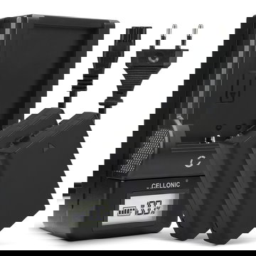 Pack de 2x batteries D-Li109 1100mAh pour appareil photo Pentax KP K-50 K-30 K-S1 K-r K-500 K-S2 - Avec chargeur D-BC109 K-BC109 et câble d'alimentation