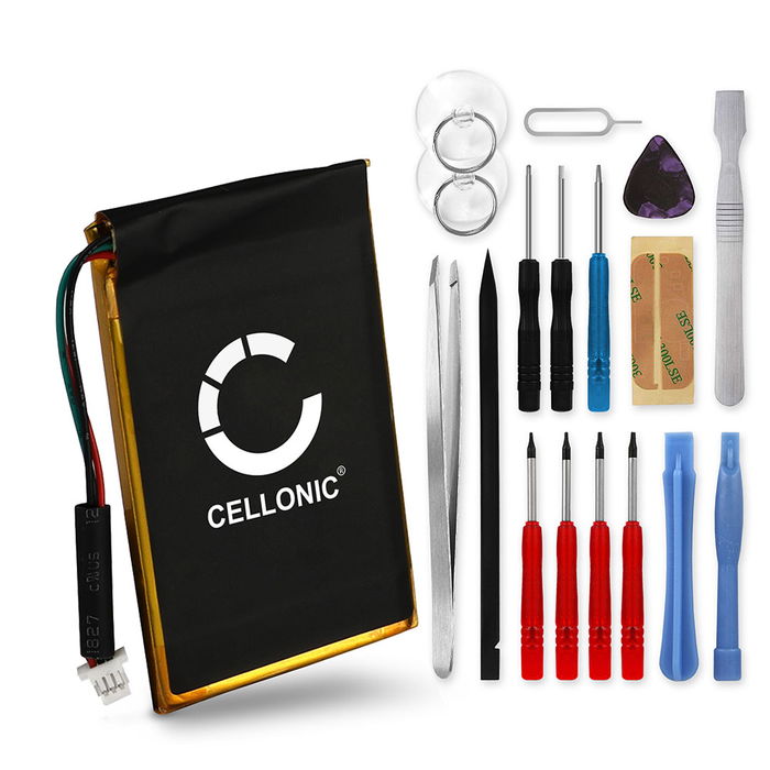 Garmin Edge 705 Akku + Werkzeug-Set 1250mAh Ersatzakku Batterie von CELLONIC