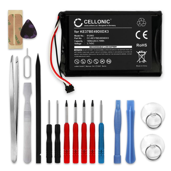 Garmin Edge Touring Batterie + kit d'outils 1000mAh de CELLONIC