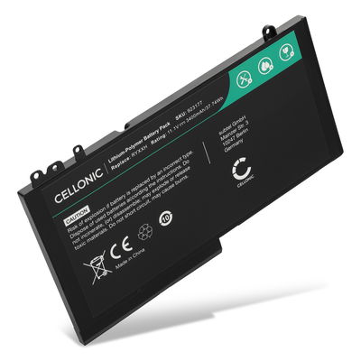 Batterie pour Dell Latitude 5450, E5450, E5550, 5550, E5570, E5270, 12 E5250, 3160, 93FTF 11.1V 3400mAh de CELLONIC