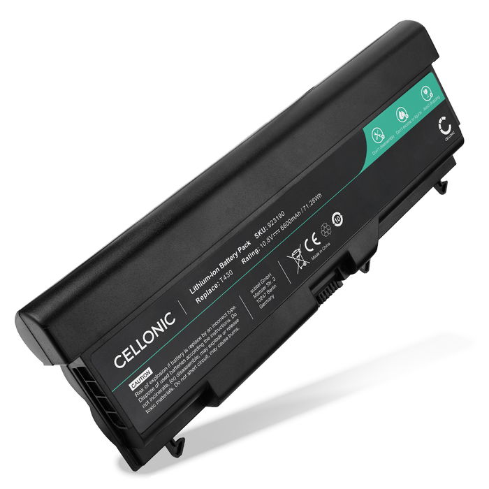 Lenovo ThinkPad T520 Akku 6600mAh Ersatzakku Batterie von subtel