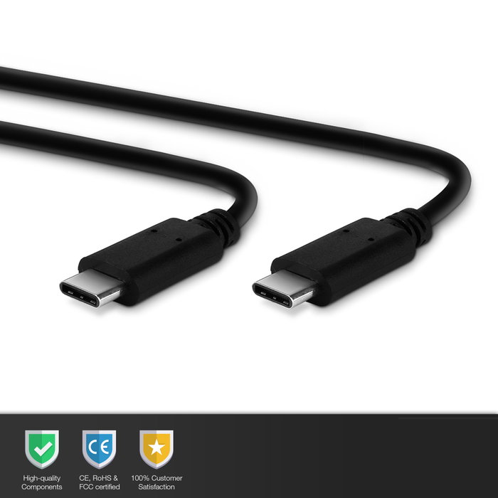 Cavo USB Tipo C Lungo 3 Metri Per TCL 20L+ - Ricarica Rapida E Sincronizzazione Dati, Punta In Alluminio - 2