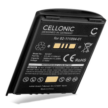 Batterie pour terminaux PDA codes barres Motorola Symbol / Zebra MC65, MC55, MC67, MC55, MC5590 - ref batterie : 82-111094-01 BTRY-MC55EAB02 U60493 - 3600mAh