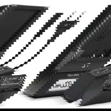 Pack de 2x batteries NP-FV90 1500mAh pour appareil photo Sony AX100 FDR-AX700 PXW-Z90 HXR-NX80 HDR-CX625 -CX680 -CX900 -CX450 NEX-VG30 VG20 -VG10 - Avec chargeur et câble d'alimentation