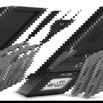 2x Batteria per Nikon D80 D90 D900 D100 D200 D300 D300S D50 D70 D700 D70s - EN-EL3 EN-EL3e 2000mAh + Caricabatteria MH-18a di Ricambio sostituzione scorta