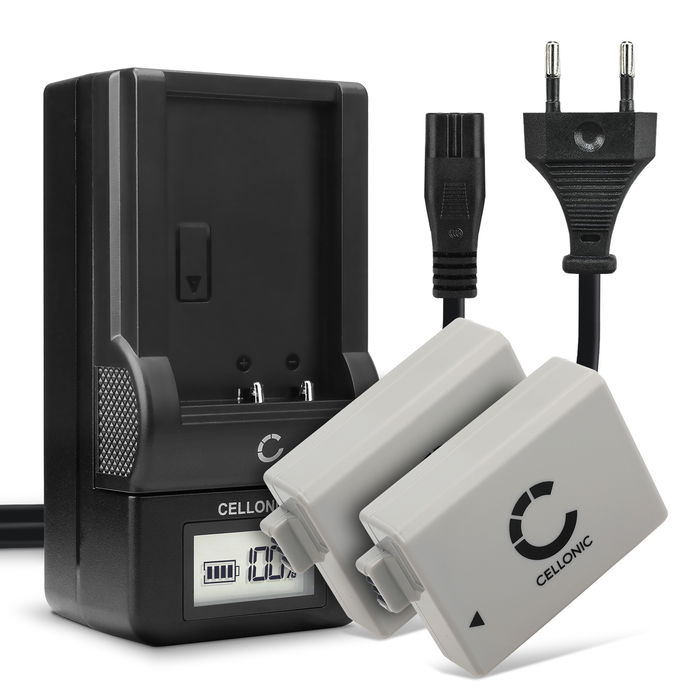 2x Canon EOS 450D Batterie + Chargeur 1020mAh de CELLONIC