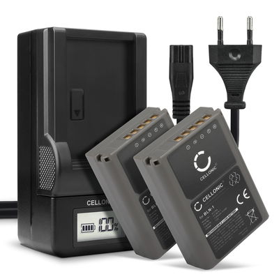 2x Batteria per Olympus OM-D E-M1 OM-D E-M5 OM-D E-M5 Mark II Pen E-P5 PEN-F - BLN-1 1140mAh + Caricabatteria BCN-1 di Ricambio sostituzione scorta