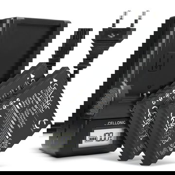 2x Batterie + Chargeur pour Panasonic Lumix DMC-FS62 DMC-FS10 FS6 FS7 FS15 FS30 FS42 FS62 700mAh de CELLONIC