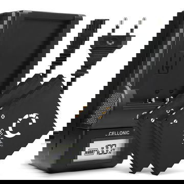 2x Ersatz Akku DMW-BCL7 DMW-BCL7e + Ladegerät für Panasonic Lumix DMC-SZ10 SZ3 SZ8 SZ9 DMC-FS50 DMC-XS1 XS3 DMC-F5 DMC-FH10 Kamera - 600mAh Ersatzakku Batterie, Ladekabel, Akkuladegerät