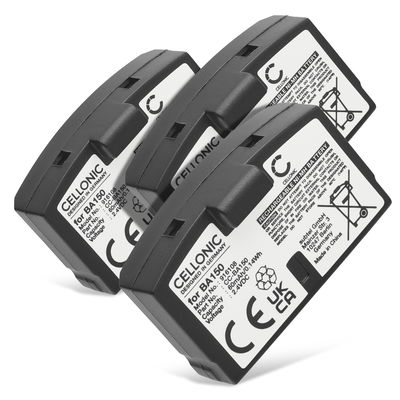 3x BA 150,BA 151,BA152 Batteria di ricambio per Sennheiser RS 400, RI 50, HDR 60, HDR 4, RR 820, HDR 65, HDR 40 60mAh , pila sostitutiva per cuffie, apparecchi, headset, auricolari