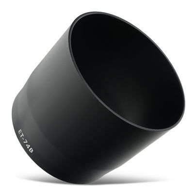 ET-74B Kamera Gegenlichtblende für Canon EF 70-300mm f/4-5.6 IS II USM, RF 100-400mm F5.6-8 IS USM – Kunststoff Bajonett Rund / Zylindrisch / Tubus / Tube Gegenlichtblende von CELLONIC