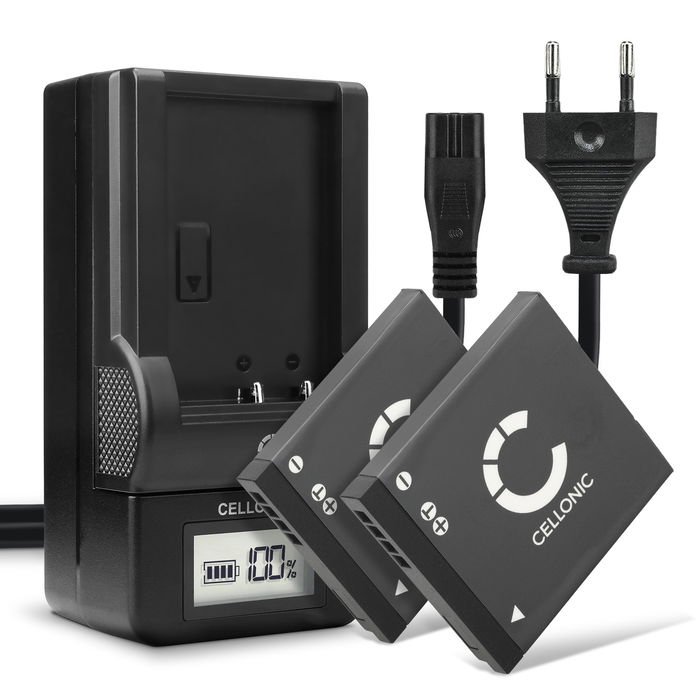 2x Panasonic Lumix DMC-SZ1 Batterie + Chargeur 700mAh de CELLONIC