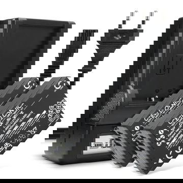 2x CELLONIC Camera Battery for Panasonic Lumix DMC-TZ5 DMC-TZ5 DMC-TZ3 DMC-TZ1 DMC-TZ4 DMC-TZ2 Replacement CGA-S007 CGR-S007 Battery 900mAh Backup + Charger DA-A46A DE-A25B DE-A26A