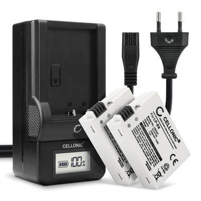 2x LP-E8 Batteries for Canon 600D EOS 700D EOS 550D EOS 650D EOS Rebel T2i T3i T4i T5i EOS Kiss X4 X5 X6i - 1020mAh DSLR LPE8 Battery Replacement + LCD Smart Charger