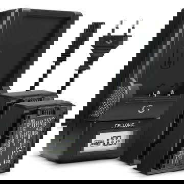 Pack de 2x batteries BP-718 BP-709 1600mAh pour appareil photo Canon LEGRIA HF R806 R86 HF R706 HF R606 HF R506 R406 R306 R36 VIXIA HF R500 - Avec chargeur CG-700 et câble d'alimentation