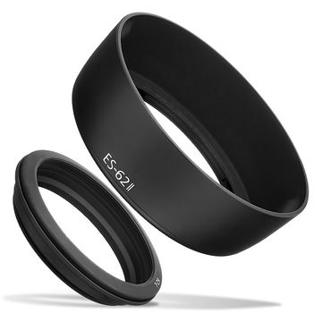 CELLONIC ES-62 II Pare-soleil Cylindrique / Rond pour Canon EF 50mm f/1.8 II Parasoleil Objectif en Plastique