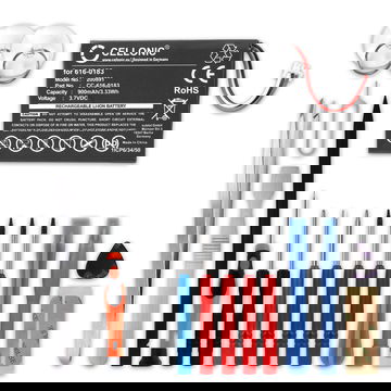 Ersatzakku 616-0183 - Ersatz Akku für Apple iPod 4. Generation Photo - A1059 A1099 MP3 / MP4 Music Player - 900mAh Zusatzakku + Werkzeug-Set , Batterie