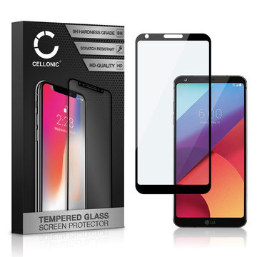 Vetro temperato CELLONIC per LG G6, screen protector (3D Full Cover 9H 0,33mm Full Glue) nero Pellicola salva schermo per telefono cellulare smartphone