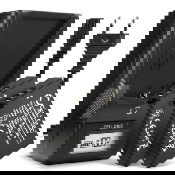 2x Batteria per Nikon 1 AW1 1 J1 J2 J3 1 S1 1 V3 Coolpix A P1000 CoolPix P950 DL24-500 - EN-EL20 EN-EL20a 800mAh + Caricabatteria MH-27 MH-29 di Ricambio sostituzione scorta