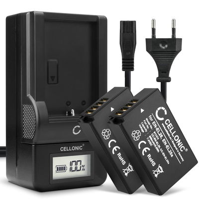 2x Batteria per Nikon 1 AW1 1 J1 J2 J3 1 S1 1 V3 Coolpix A P1000 CoolPix P950 DL24-500 - EN-EL20 EN-EL20a 800mAh + Caricabatteria MH-27 MH-29 di Ricambio sostituzione scorta