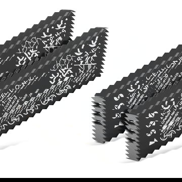 2x Batterie pour Besteker Pro 4K AC1, Ordro HDV-D320, HDV-D325, HDV-D395, HDV-D80S de CELLONIC