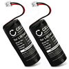 2x Batterie 1350mAh