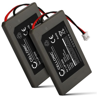 2x Batteria LIP1859,LIP1472 CELLONIC per Sony PlayStation 3 SIXAXIS Controller (PS3 SIXAXIS CECHZC1E,CECHZC1H,CECHZC1J,CECHZC1U) Ricambio da 650mAh per console giochi controller palmari