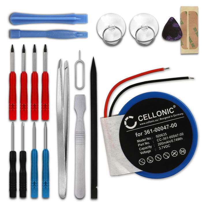 Garmin Approach S3 Batterie + kit d'outils 200mAh de CELLONIC