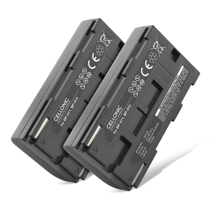 2x Canon XM1 Akku 2000mAh Ersatzakku Batterie von subtel